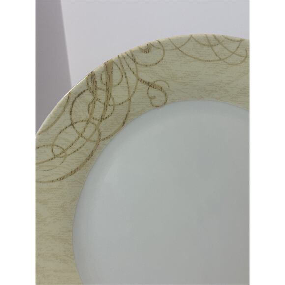 Noble Excellence 12 Days of Christmas Dinner Plates Gold Scroll Set of 4 - Picture 7 of 13